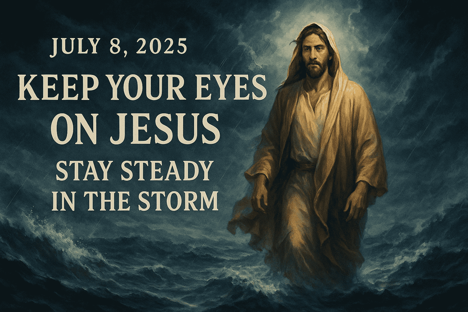 Keep Your Eyes on Jesus - Stay Steady in the Storm