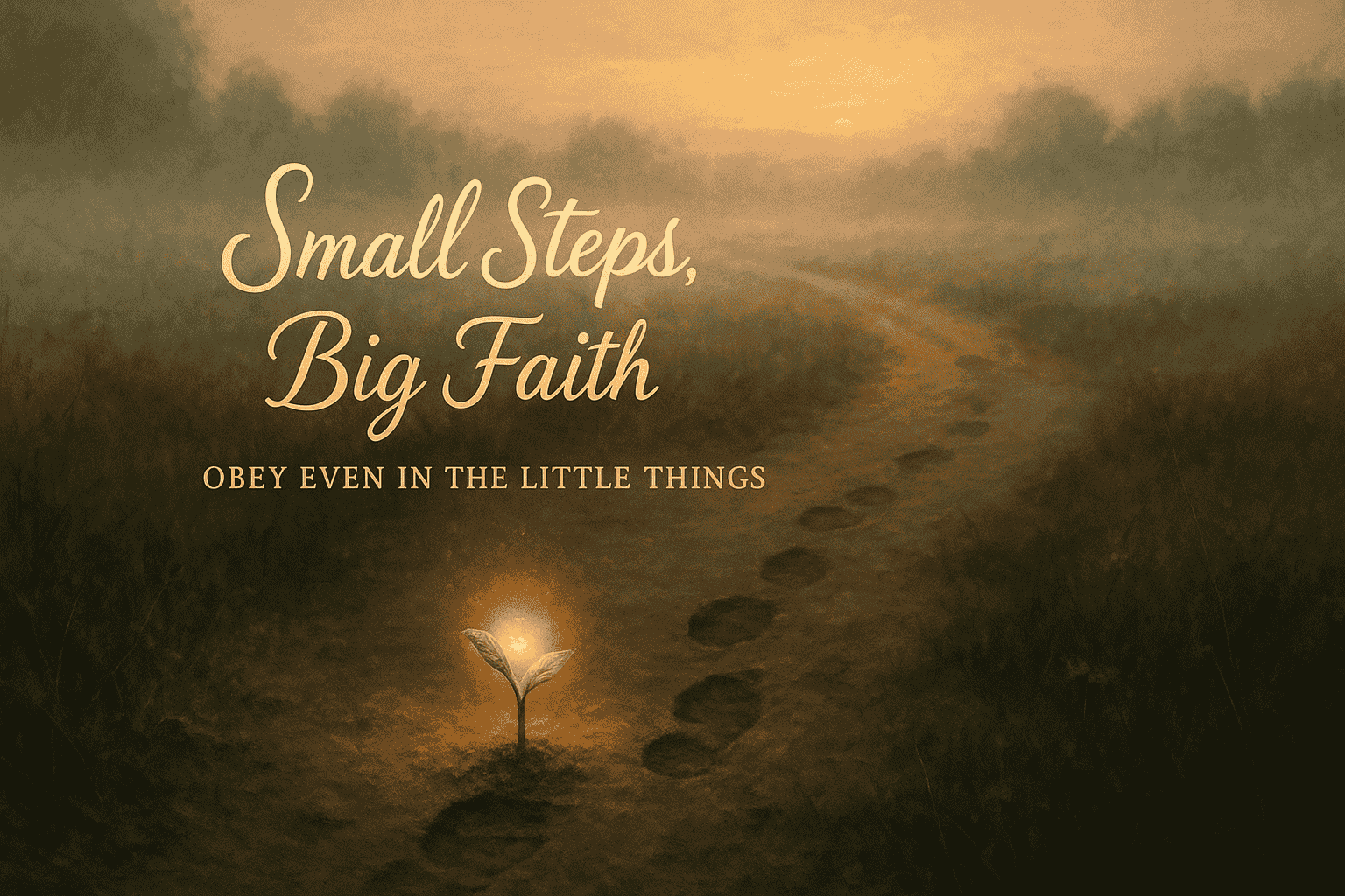 Small Steps, Big Faith - Obey Even in the Little Things