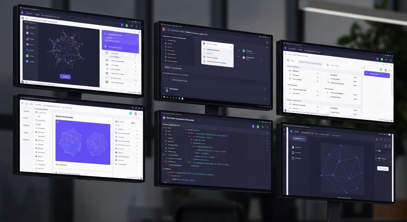 AI brain and code streams