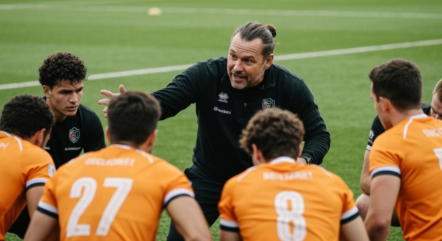 Athlete focused before competition