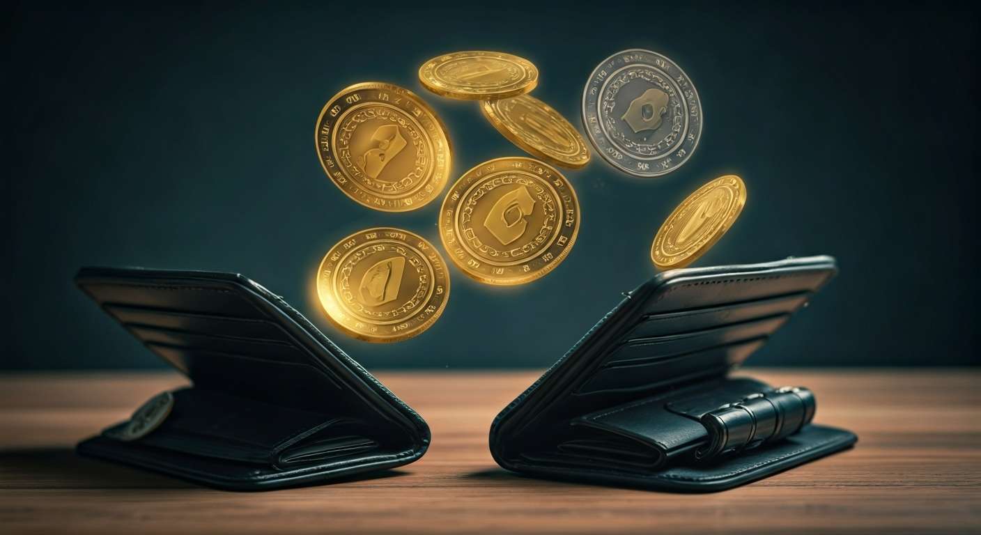 Digital tokens above wallets