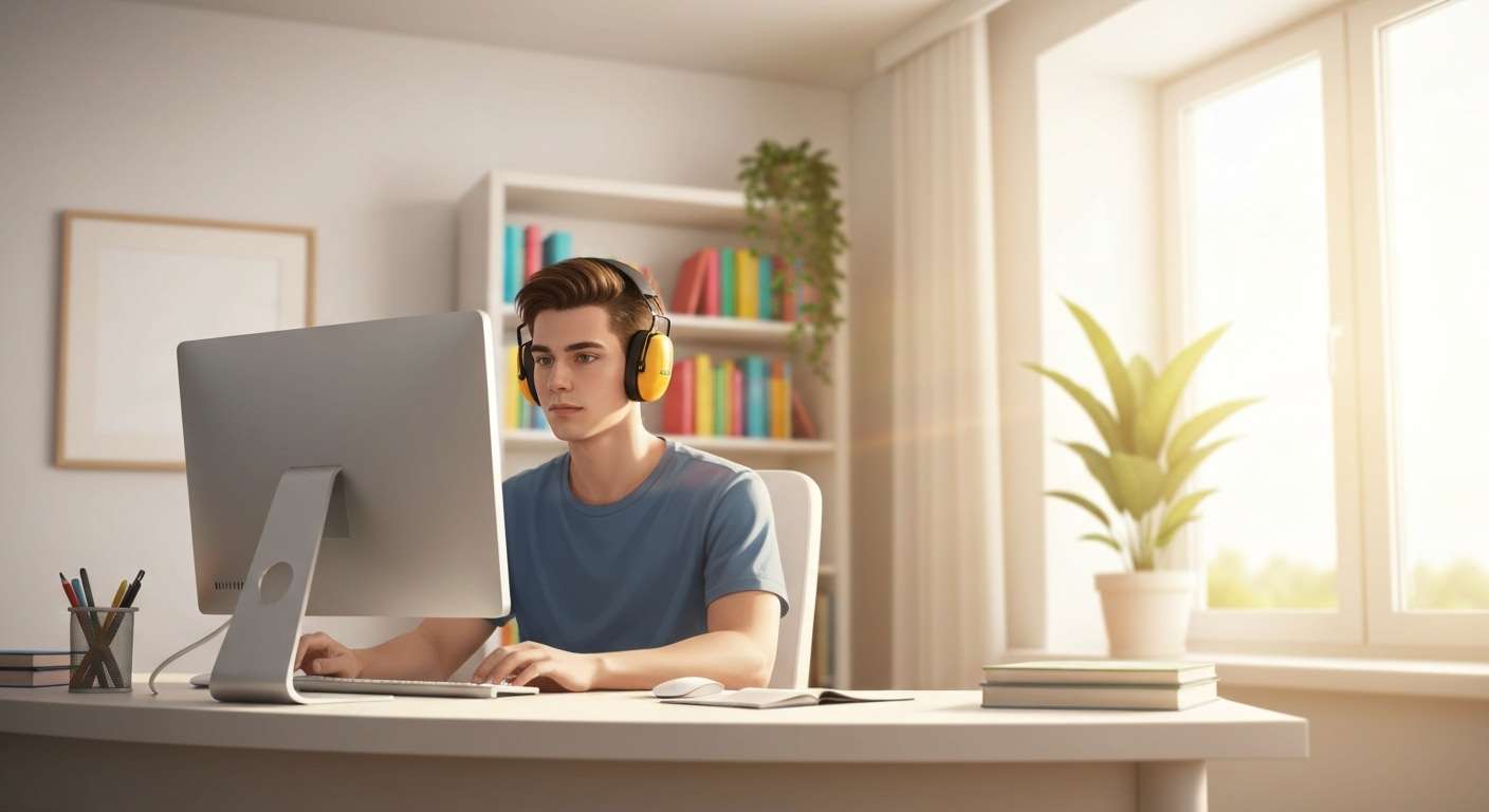 Freelancer typing on laptop