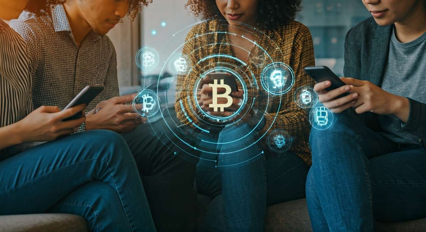 People earning free crypto online