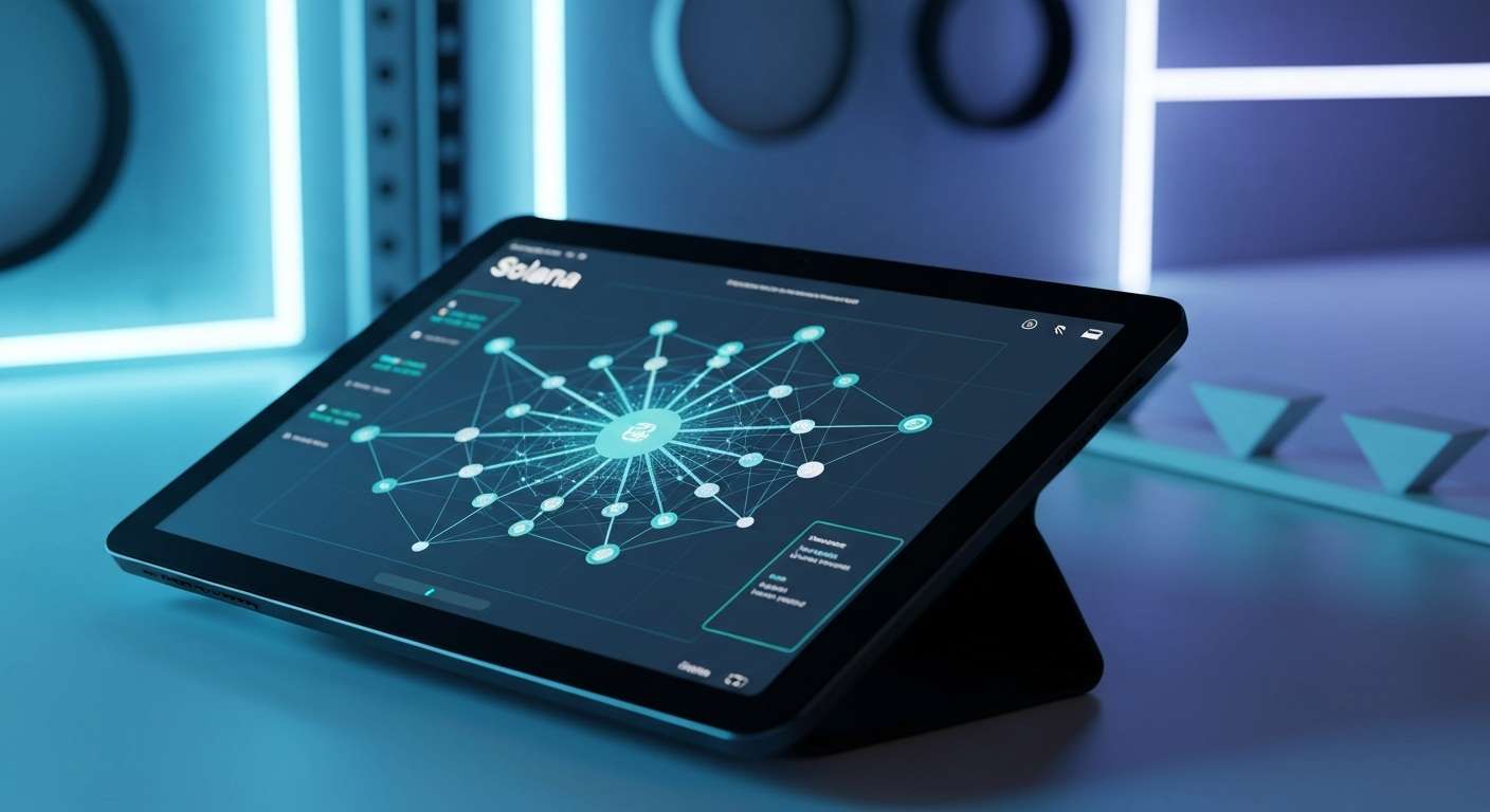Solana blockchain network diagram
